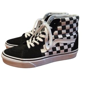 Vans SK8-Hi Checkerboard High Top Sneakers Unisex Size 4.5M/6W